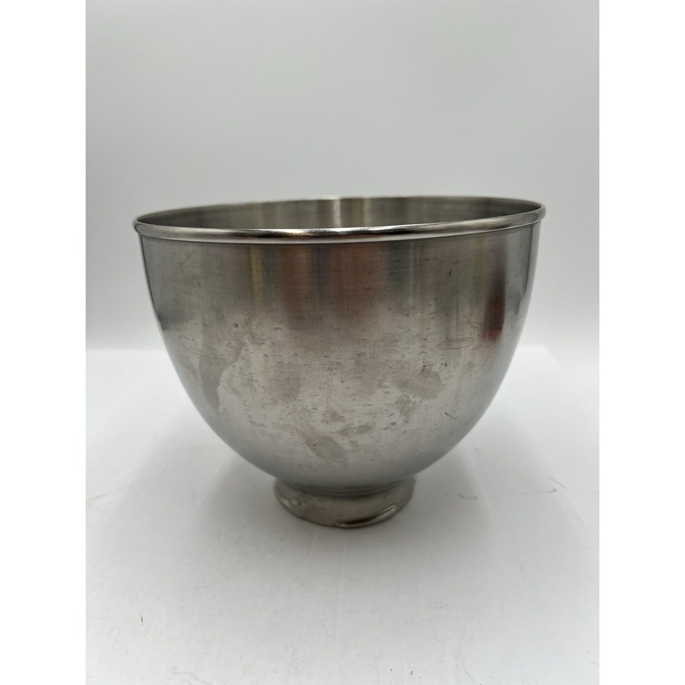 KitchenAid K45 4.5 Qt Stainless Steel Mixing Bowl Twist Lock Made in USA Vintage